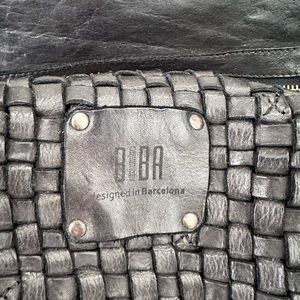 BIBA black leather braided women’s hobo bag & wallet. Used a handful of times.